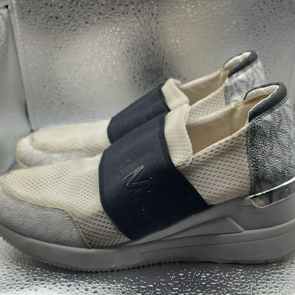 Michael Kors Gray and Black Chunky Platform Sneakers